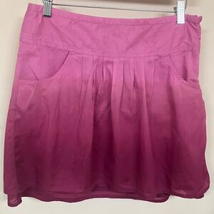 ATHLETA 6 Bubble Hem Mini Skirt Tie Dye Pink/Purple